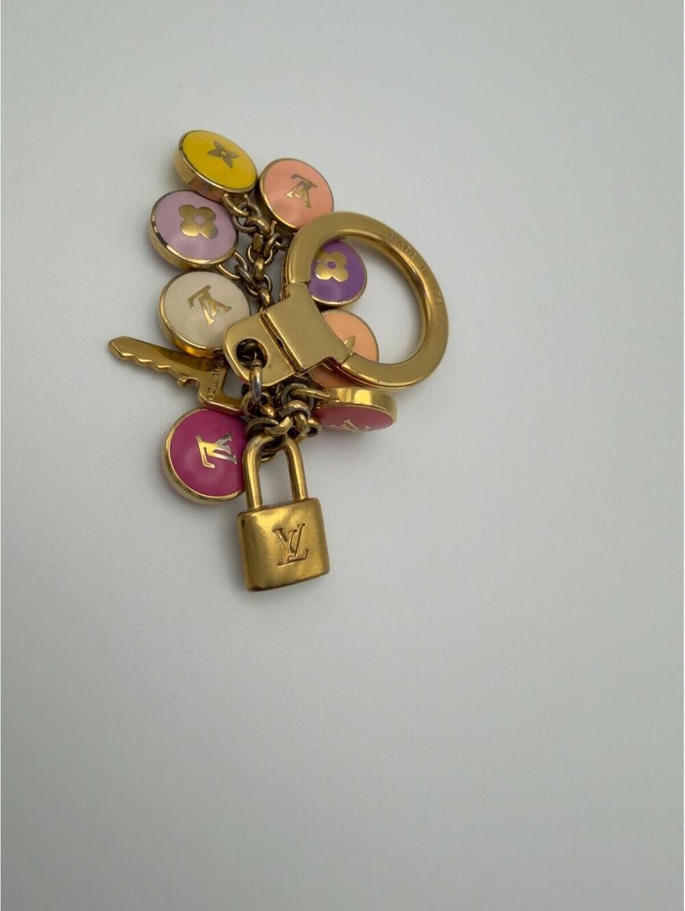 Authentic Louis Vuitton LV Multicolor Porte Cles Pastille Bag Charm Ring Holder - Picture 6 of 9